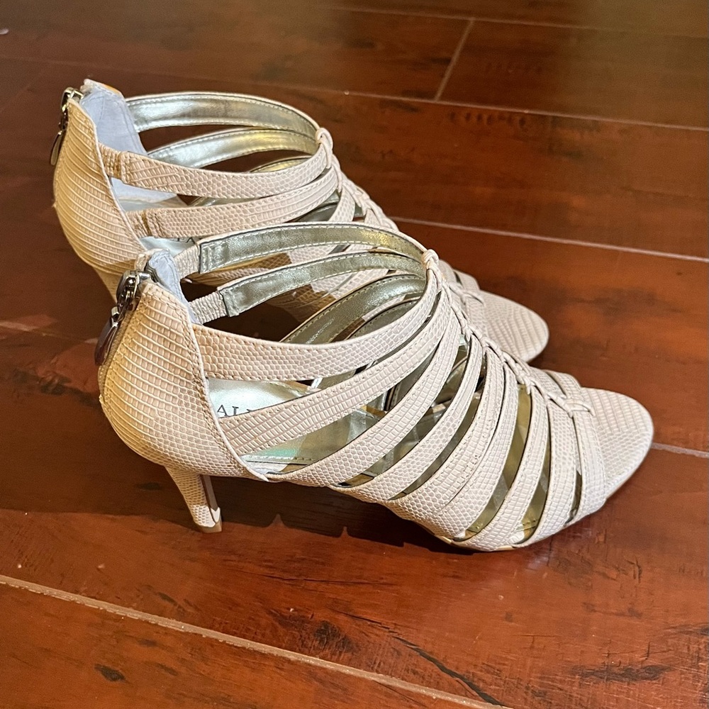 Alfani Beige Strapped Sandals